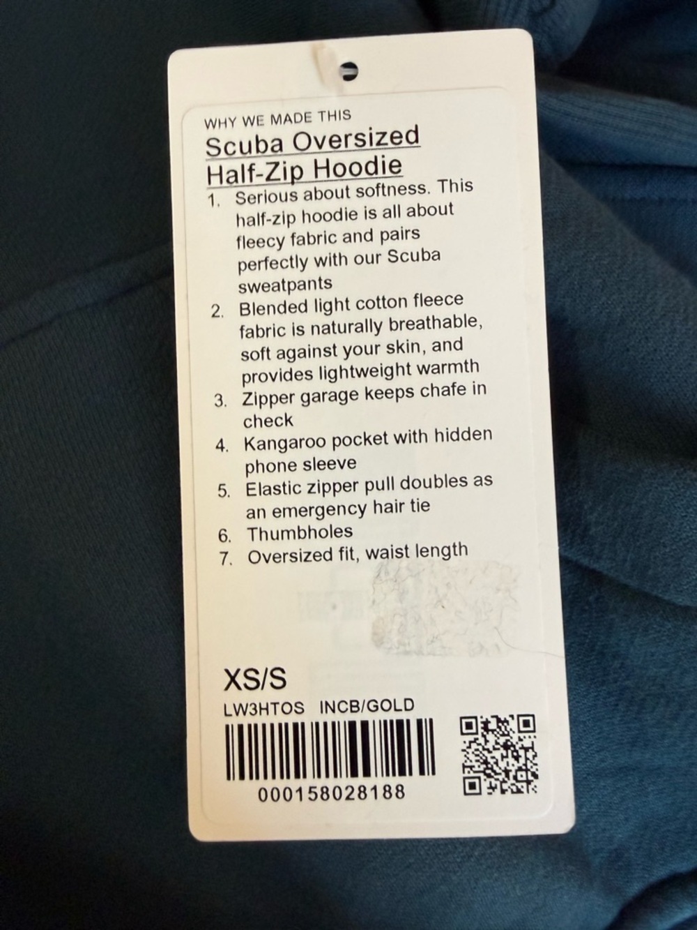 Lululemon Scuba Oversized Half Zip Hoodie NWT XS/S Indochine Gold - Picture 10 of 11